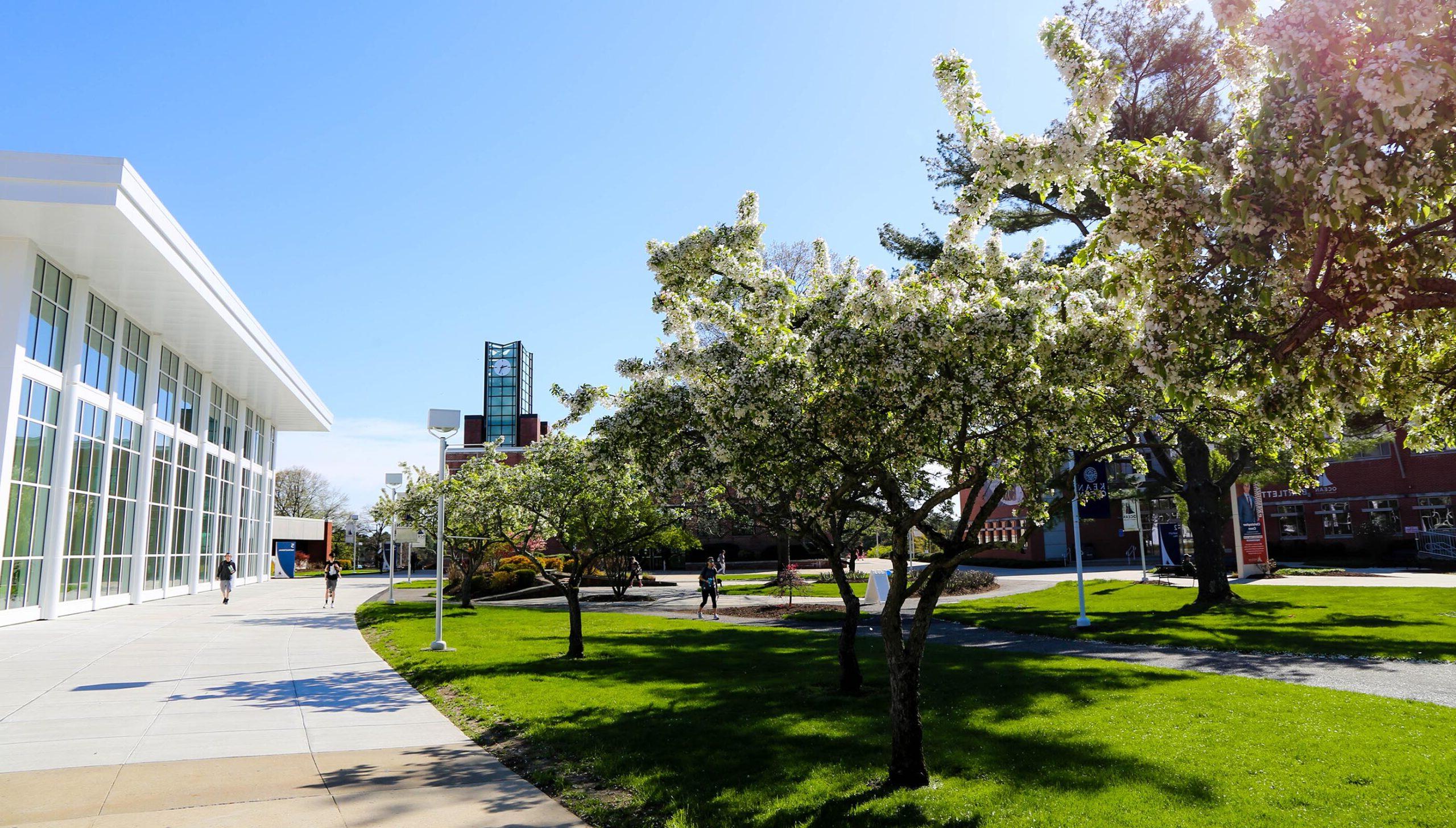 ocean county campus featuring instructional building and clocktower